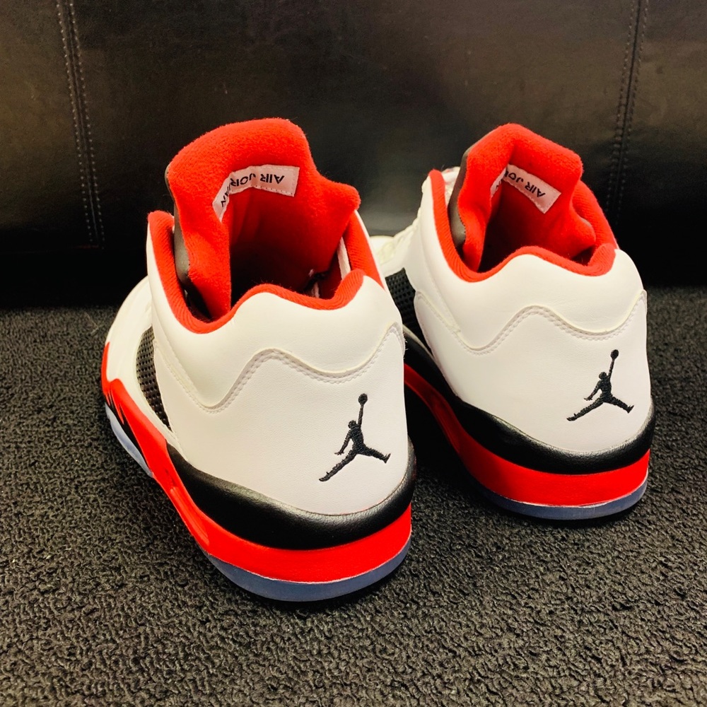 AIR JORDAN 5 RETRO LOW “FIRE RED” - Picture 7 of 8